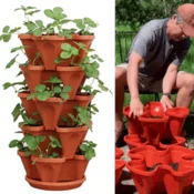 Po višini zložljivi lonci za rože | PLANTUP, Bela