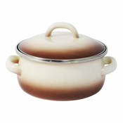 Ponev + pokrov elegantna premer 12cm 0,75l CAPUCCINO