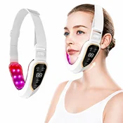 INF V-Face masažer za obraz z 12 nastavitvami in LED terapijo White, (5000235323)