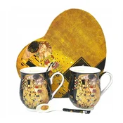 ELEGANTEN KOMPLET PORCELANSKIH SKODELIC GUSTAV KLIMT POLJUB KOT DARILO