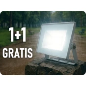 V-TAC LED reflektor 10W, 850lm, IP65, 110°, bel, 1+1 gratis! Barva světla: Hladna bela