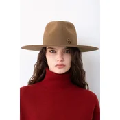 RUSLAN BAGINSKIY klobuk s širokim robom ženski Fedora Hat