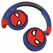 Djecje slušalice Lexibook - Spider-Man HPBT010SP, bežicne, plave