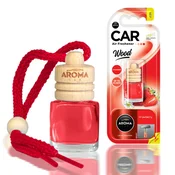 slomart AMiO osvežilec zraka AROMA WOOD Strawberry, steklenička z lesenim zamaškom