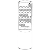 General HARMAN KARDON HD7125, HD7225, HD7325, HD7425 - daljinski upravljalnik podvojen