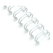 Žične hrbtne strani 1/2 - 12,7 mm, 3:1, bele barve, 100 kosov