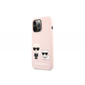 KARL LAGERFELD KLHCP13LSSKCI za iPhone 13/13 Pro roza silikonska zaščita - Full Bodies