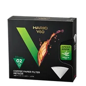 Hario V60 Meteor papirnati filtri 02, beli, 50 kosov