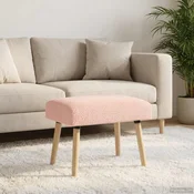 klop Enobarvno Roza 60 x 40 x 45 cm Bouclé