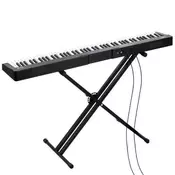 VEVOR Digitalno klaviaturo 88 tipk polutežna 1285x225x1200 mm črna