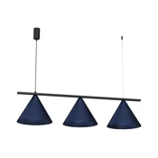 Luster na sajli CAPITAL 3xGX53/15W/230V, plave boje