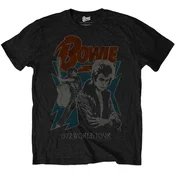 David Bowie Majica 1972 World Tour Unisex Black XL