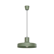 Sollux SL.1705 - Luster na sajli BILO 1xE27/15W/230V, precnik 35 cm, zelena