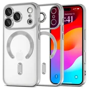 Overboard Komplet ovitkov Electro MagSafe za iPhone 17 Pro - srebrn + zaščita za zaslon