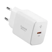Spigen SPIGEN ESSENTIAL POLNILEC ZA LIGHTNING IPHONE 20W WHITE HITRO POLNJENJE