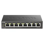 LAN Switch D-Link DGS-1008P/E 10/100/1000 8port -4Poe