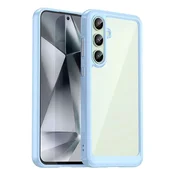 slomart Silikonska torbica Outer Space Case z gel okvirjem za Samsung Galaxy S24 FE - modra