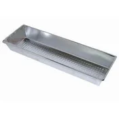 Pekač za torto v pločevinasti obliki za peko tort, pit in paštet 40x13x6 cm, srebrn
