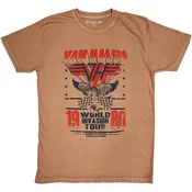 Van Halen World Invasion (Distressed) Pink S Majica
