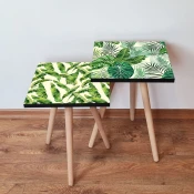 Hanah Home Set klub stocica 2Shp498, 2 komada, Zeleni