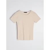 Sinsay - Pamucna basic majica - nude