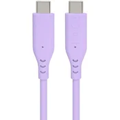 PremiumCord Silicone USB-C 60W 480Mbps Purple 1,5 m USB kabel