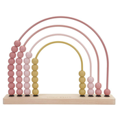 little dutch® drvena abaskus brojalica duga pink