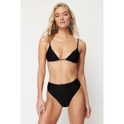 Trendyol Black Triangle High Waist High Leg Regular Bikini Set