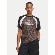 adidas Majica House Of Tiro Jersey KV0905 Rjava Regular Fit