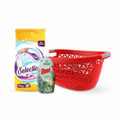 DUEL Selection universal 11 kg + Omekšivac Flower power 1.6 l + Korpa za veš 30 l