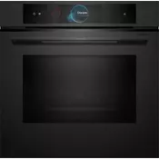 Bosch kombinirana pečica Accent Line z mikrovalovi in dodajanjem pare HNG978NM1 Matt Black