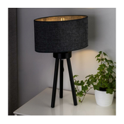 Duolla - Stona lampa OVAL 1xE27/15W/230V precnik 30 cm siva