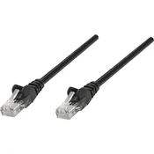 Intellinet RJ45 omrežni priključni kabel CAT 6 S/FTP [1x RJ45-vtič - 1x RJ45-vtič] 0.50 m črn pozlačeni zatiči Int