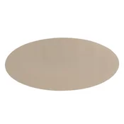 Oval table runner, 33 x 70 cm, Togo, Taupe - Tiseco