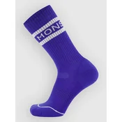 Mons Royale Signature Merino Crew Socks blue dusk
