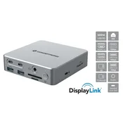 Conceptronic Conceptronic DONN25G 15-v-1 DisplayLink Docking Station (USB 3.2 Gen 2, 4K60Hz)