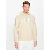 Bombažen pulover The North Face M Light Drew Peak Pullover Hoodie moški, bež barva, s kapuco, NF00A0TE8D61