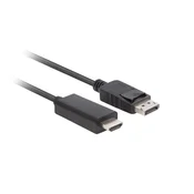 Lanberg CABO ADAPTADOR LANBERG DISPLAYPORT (M) PARA HDMI (M) 3M V1.1 PARA MONITOR DE COMPUTADOR, (5000266796)