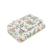 Bobono Komplet otroške posteljnine s polnilom, 2 kosa, 75x100 cm NEWBORN - gozdno zelena