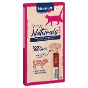 Vitakraft Vita Naturals Liquid-Snack govedina - Varčno pakiranje 10 x 15 g