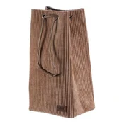 Autronic Koš za perilo Laundry basket - corduroy, drawstring, brown color (DT3015 BRN)