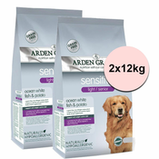 ARDEN GRANGE Sensitive light/senior 2x12 kg