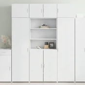 Visoka komoda bijela 80 x 42,5 x 185 cm od konstruiranog drva