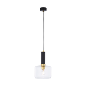 Jupiter 1846 - VA1 - Lestenec na vrvici VANES 1xE27/60W/230V medenina/črna