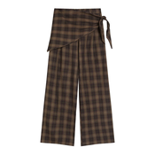 Bershka Hlače rjava/temno rjava