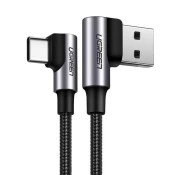UNBRANDED Ugreen kotni kabel USB-A v USB-C 3A, 0,5 m - siv