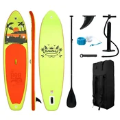 Bestway Deska za veslanje 335x84x15 cm z dodatki rumeno-oranžna