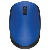 MIŠ USB 3TIPKE OPTIČKI BEŽIČNI M171 LOGITECH PLAVO/CRNI BLISTER