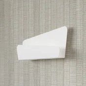 SOLLUX LIGHTING Stenska svetilka Seraphine, bela zaslonka, 40 cm - Dnevna soba/jedilnica - Sodobni - bel mat - Kovina