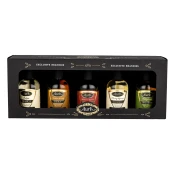 AURA Darilni paket Box Rakija (Biska, Medenica, Teranino, Bianca, Travarica) + GB 5 x 0,05 l